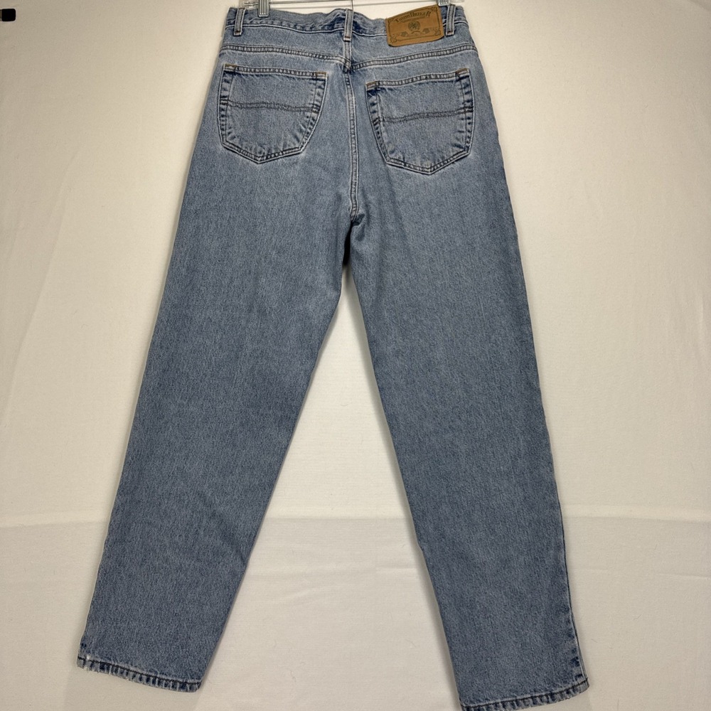 VTG 90s Tommy Hilfiger Jeans 32x29 Baggy Relaxed‎ Blue Med Wash Denim Y2K - Picture 10 of 16